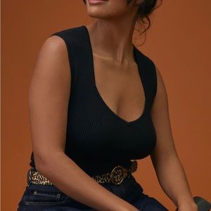 Anthropologie Scoop Neck Sweater Tank